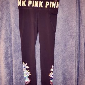 VICTORIA SECRET "PINK" SPARKLE LEGGINGS